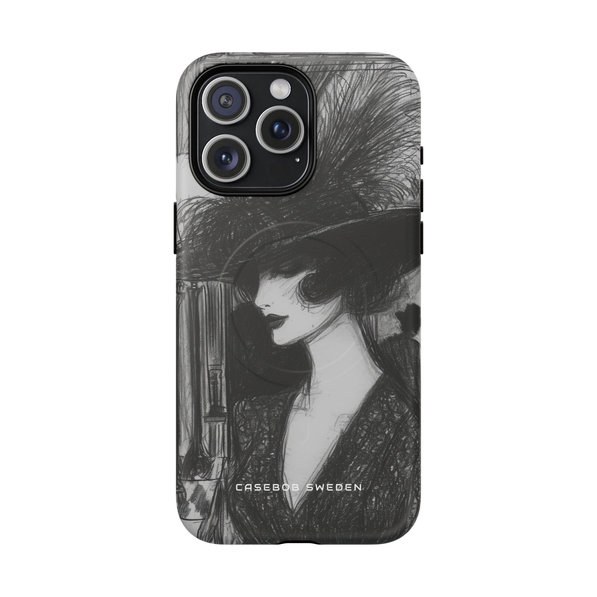 Timeless Elegance in Monochrome iPhone 15 | Tough+ Phone Case