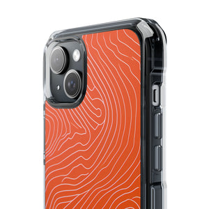 Pantone Tangerine Design | Handyhülle für iPhone (Clear Impact Case – magnetisch)