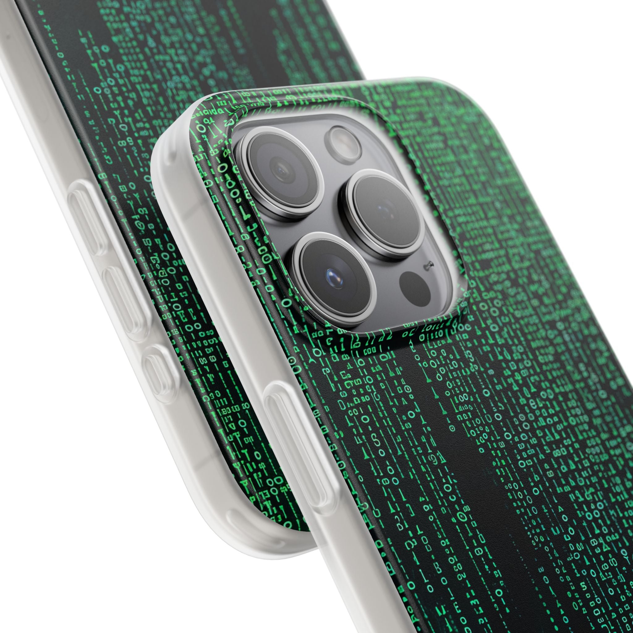 Matrix Gradient Flow iPhone 15 - Flexi Phone Case