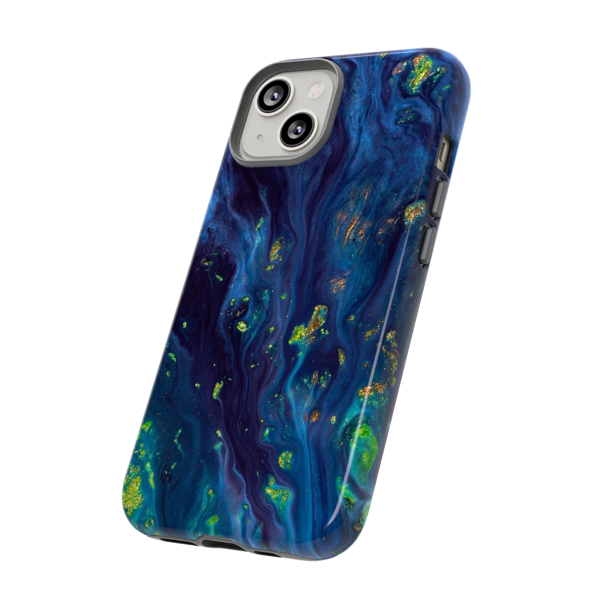 Green Opal Ink Art iPhone Case (Protective) Phone Case