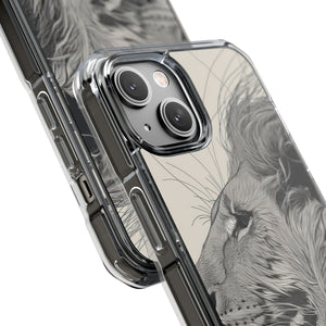 Majestic Linework - Phone Case for iPhone (Clear Impact - Magnetic)