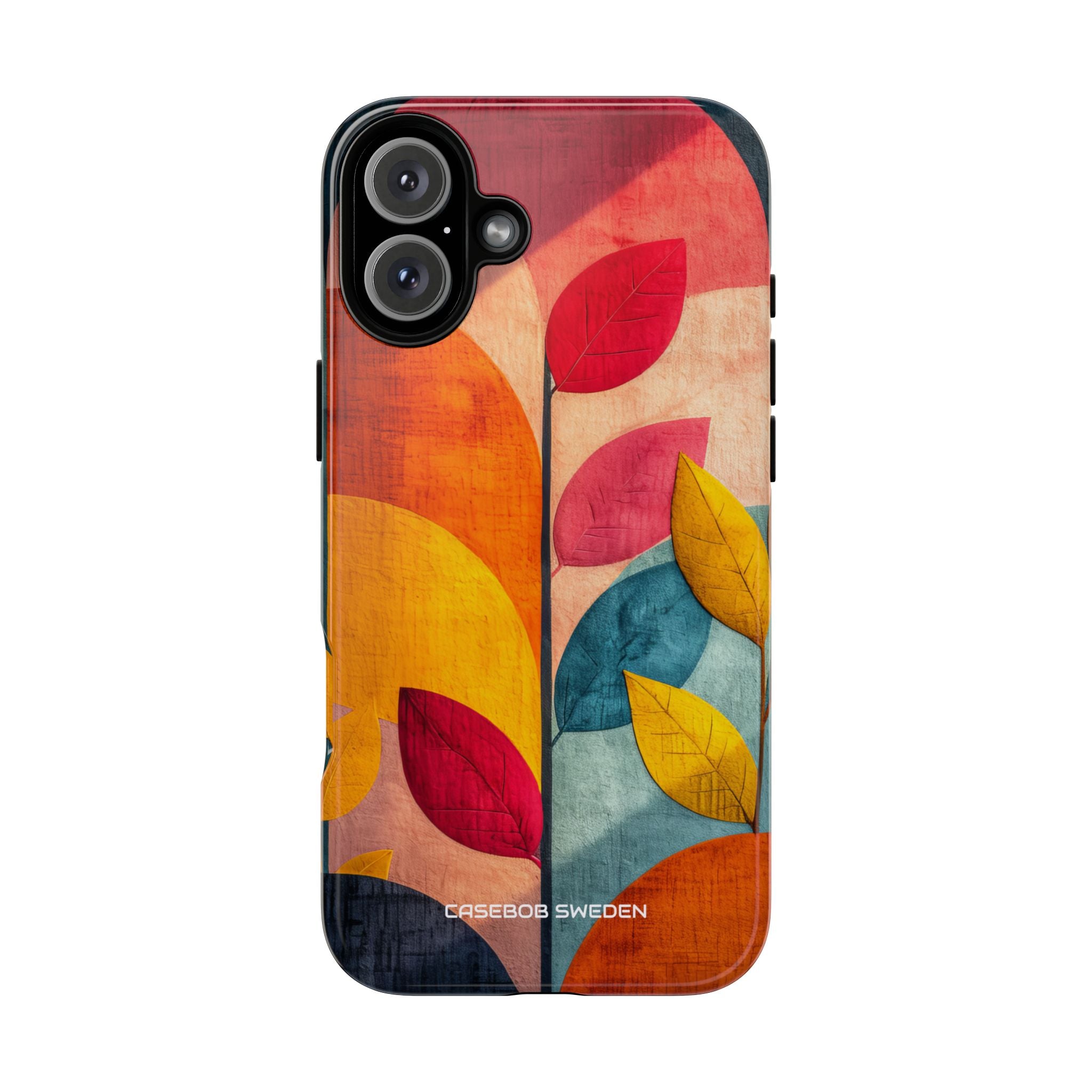 Abstract Orange Blue Design - Tough iPhone 16 Phone Case