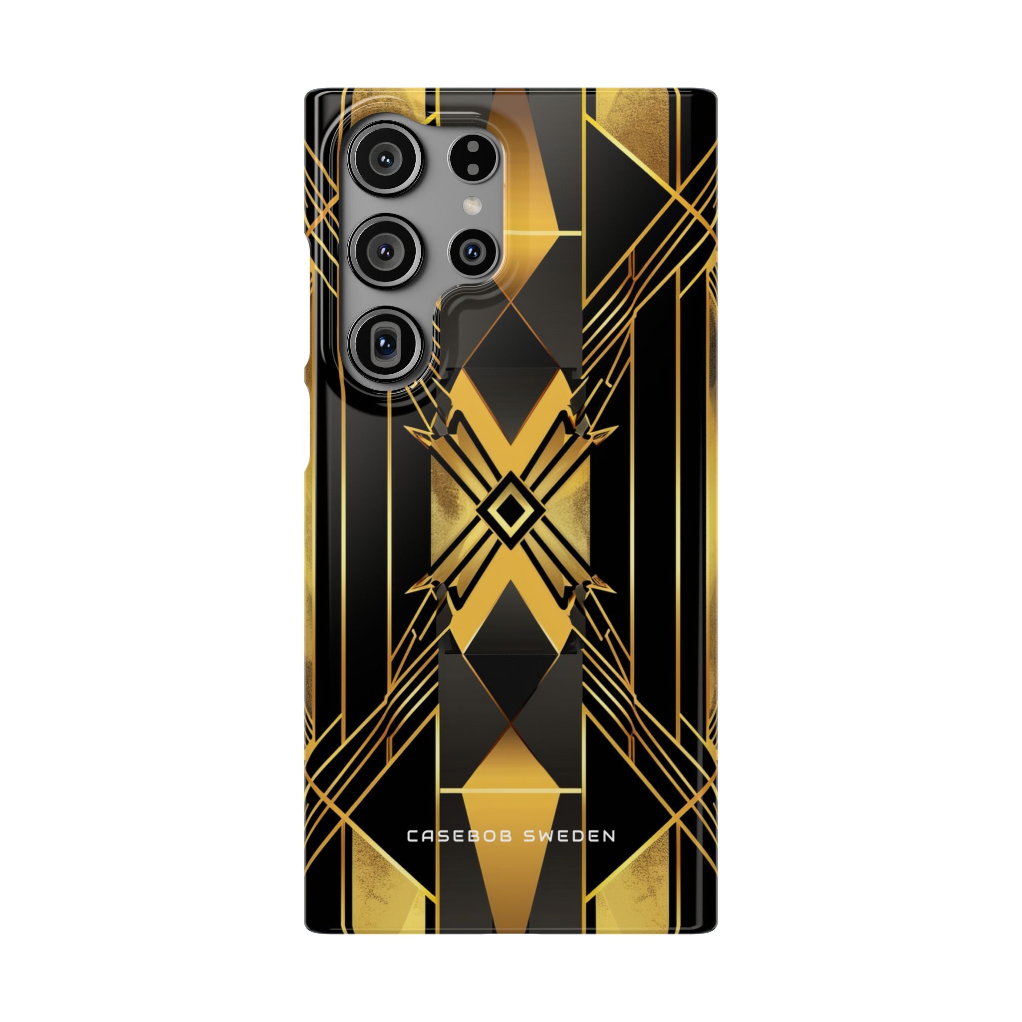 Golden Geometric Elegance Samsung S23 - Slim Phone Case