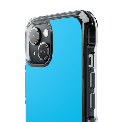 Vivid Sky Blue - Clear Impact Case for iPhone