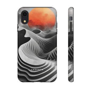 Orange Moon Illusion - Protective Phone Case