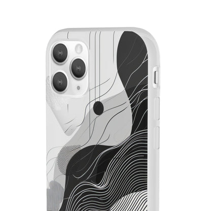 Monochrome Elegance | Flexible Phone Case for iPhone