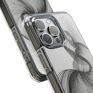 Fluid Elegance – Handyhülle für iPhone (Clear Impact – Magnetisch) 