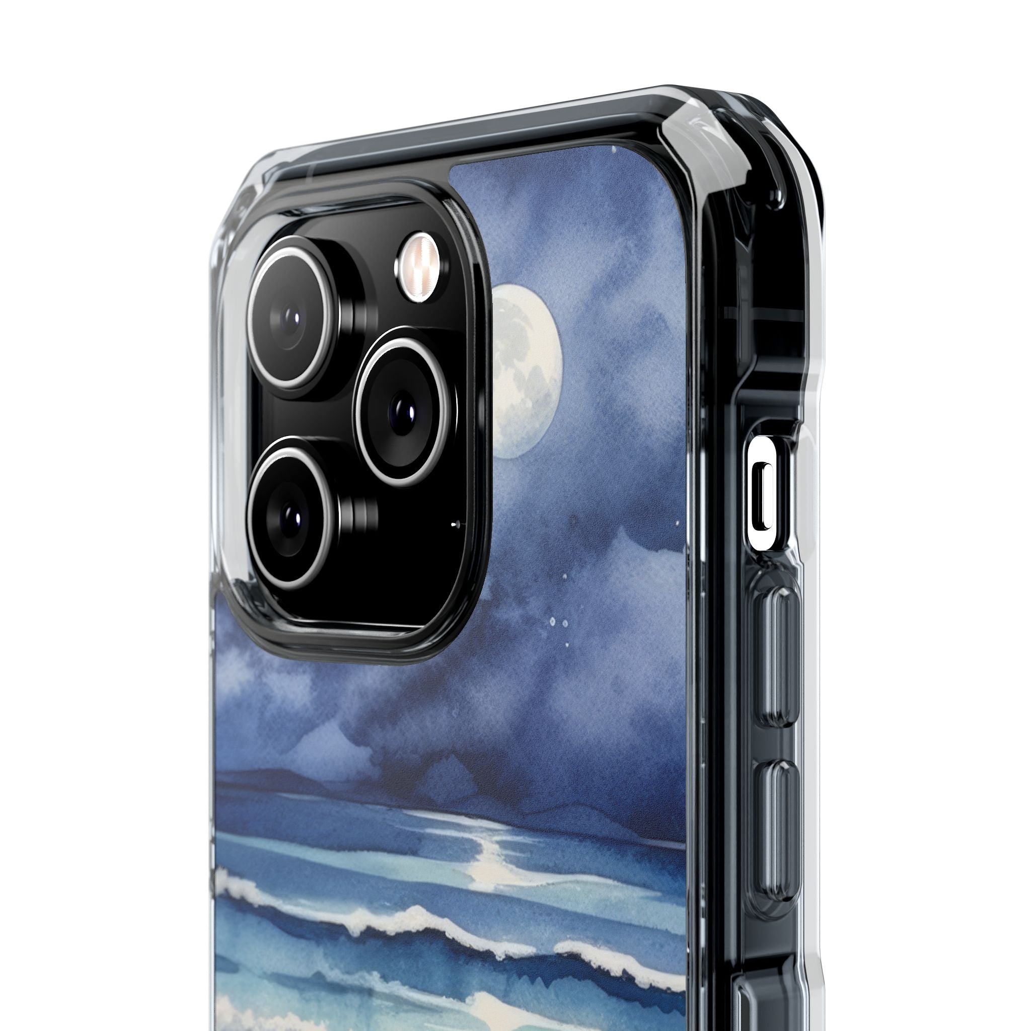 Moonlight Reflects Waves iPhone Case - Impact