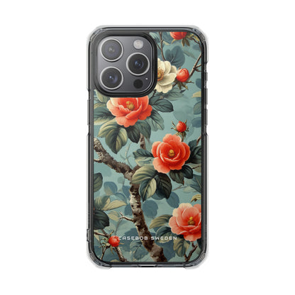 Vintage Floral Romance iPhone 15 - Clear Impact Phone Case