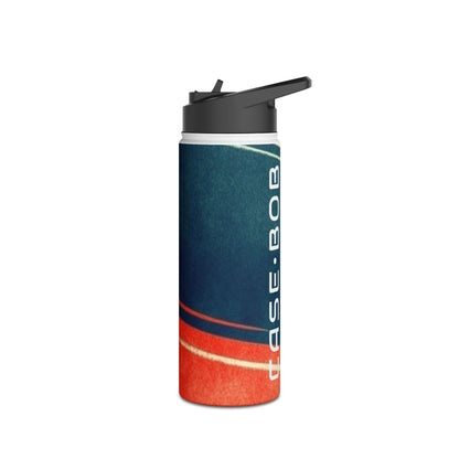 Navy Streak - Stainless Steel Water Bottle