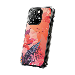 Living Coral Design | Handyhülle für iPhone (Clear Impact Case – magnetisch)