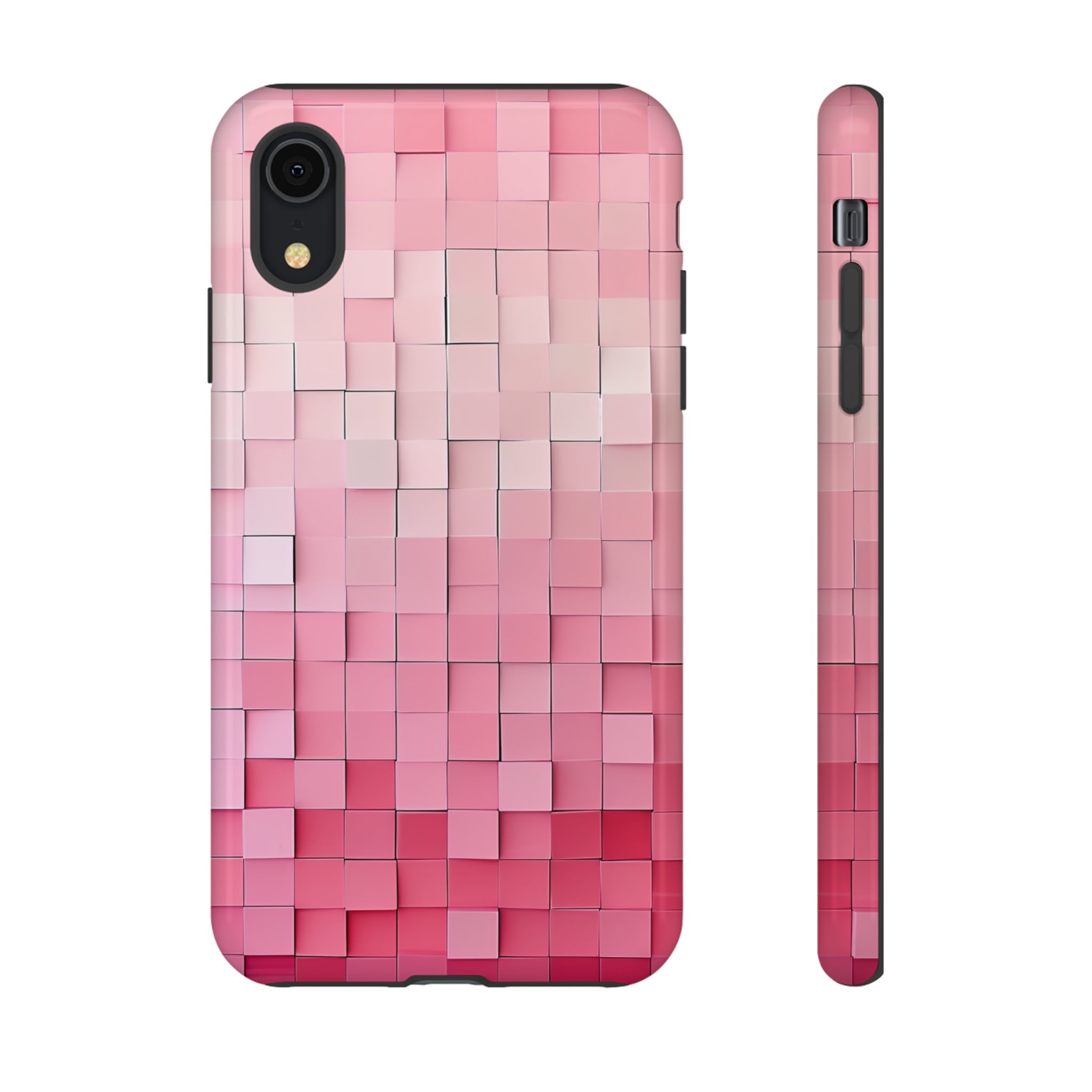 Pink Gradient Mosaic - Protective Phone Case