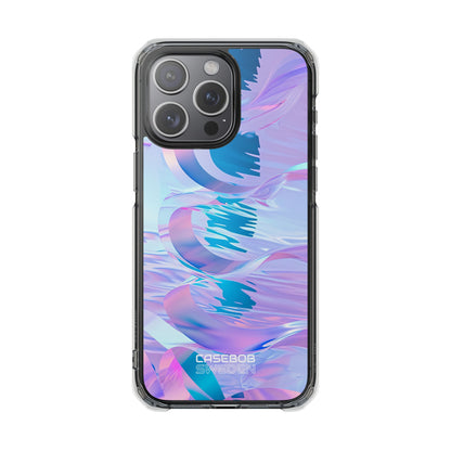 Iridescent Flowing Waves iPhone 15 - Impact Clear+