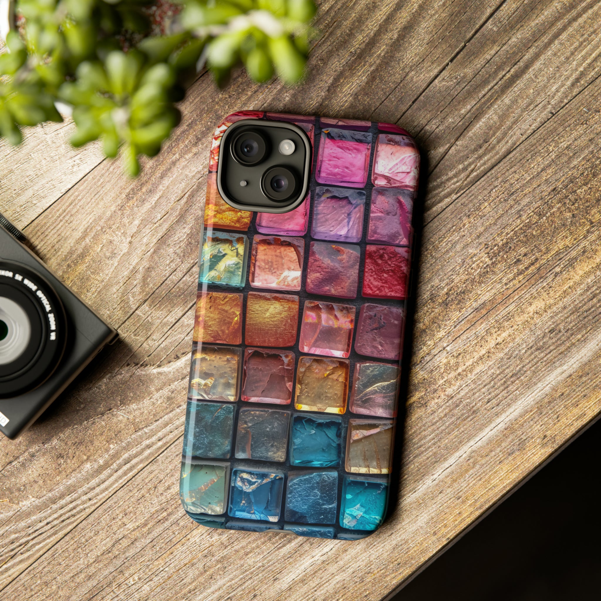 Pastel Mosaic Elegance - Protective Phone Case