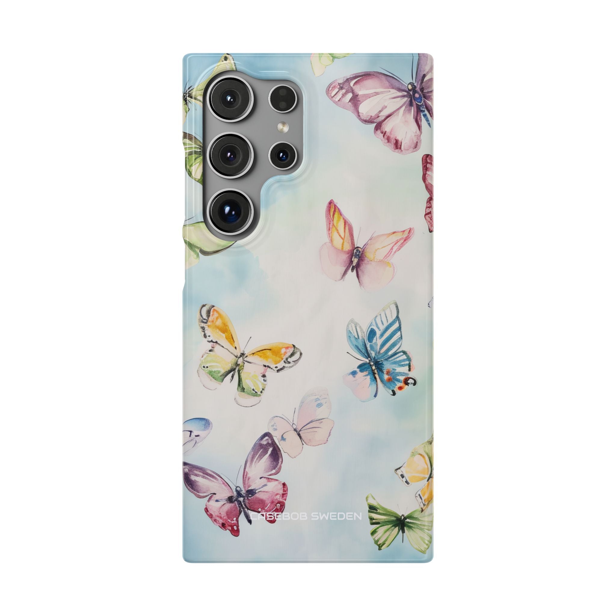 Watercolor Butterfly Bliss - Slim Samsung S24 Phone Case