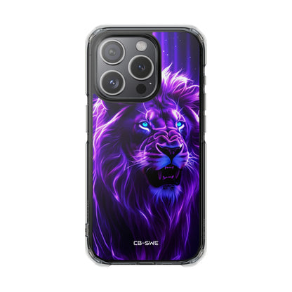 Neon Lion Majesty iPhone Case - Impact