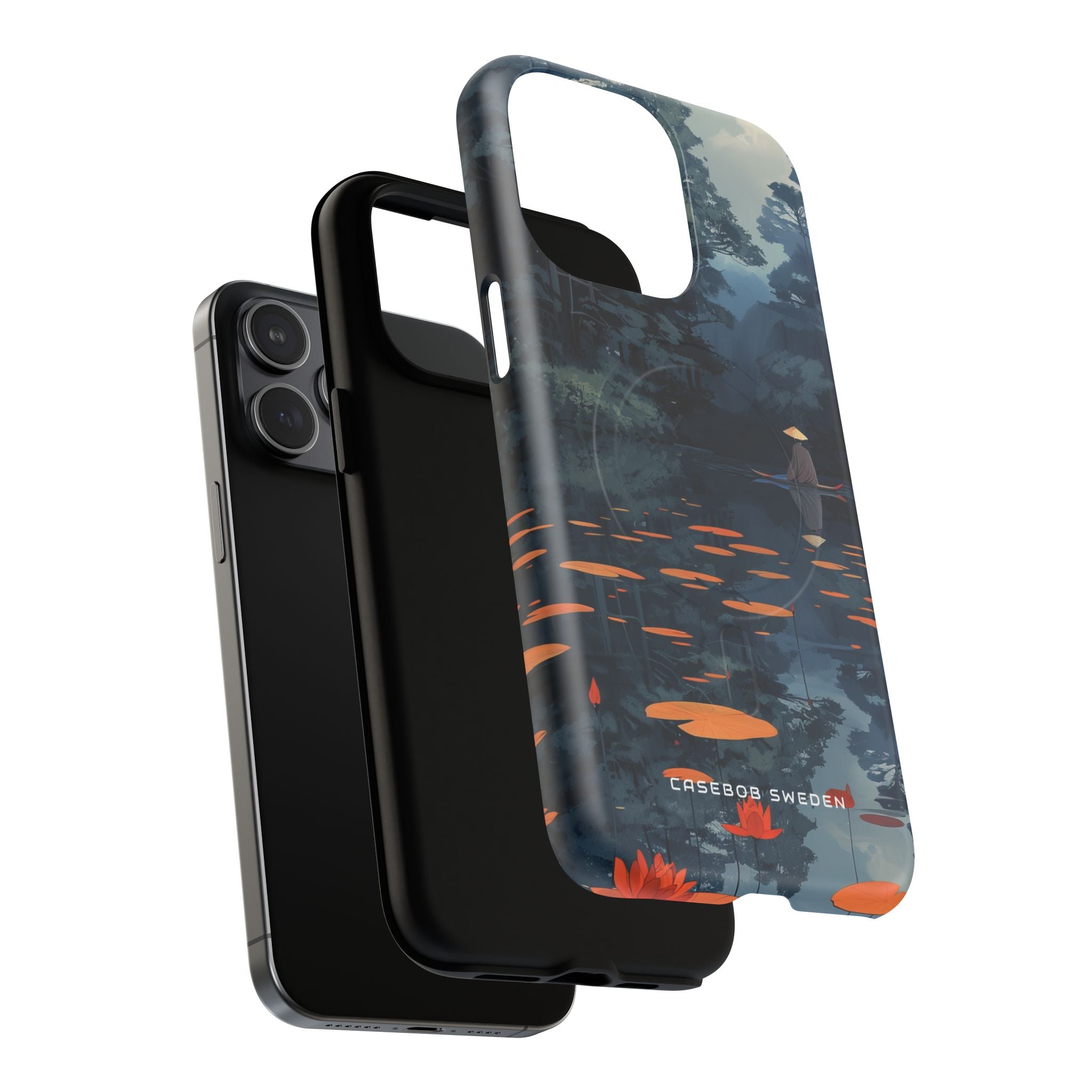 Tranquil Lotus Reflections iPhone 15 | Tough+ Phone Case