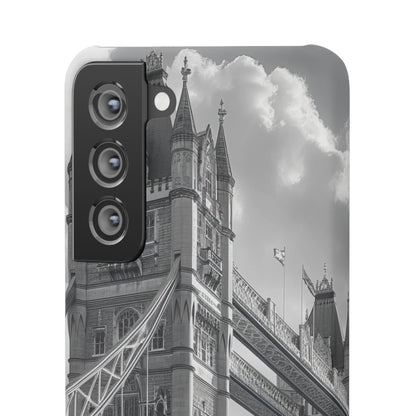 Tower Bridge Monochrome Architecture Study Samsung S21 - Slim Phone Case