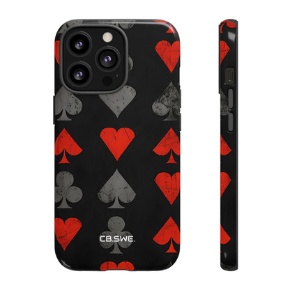 Playing Card Suits Gothic Flair iPhone 13 - Tough