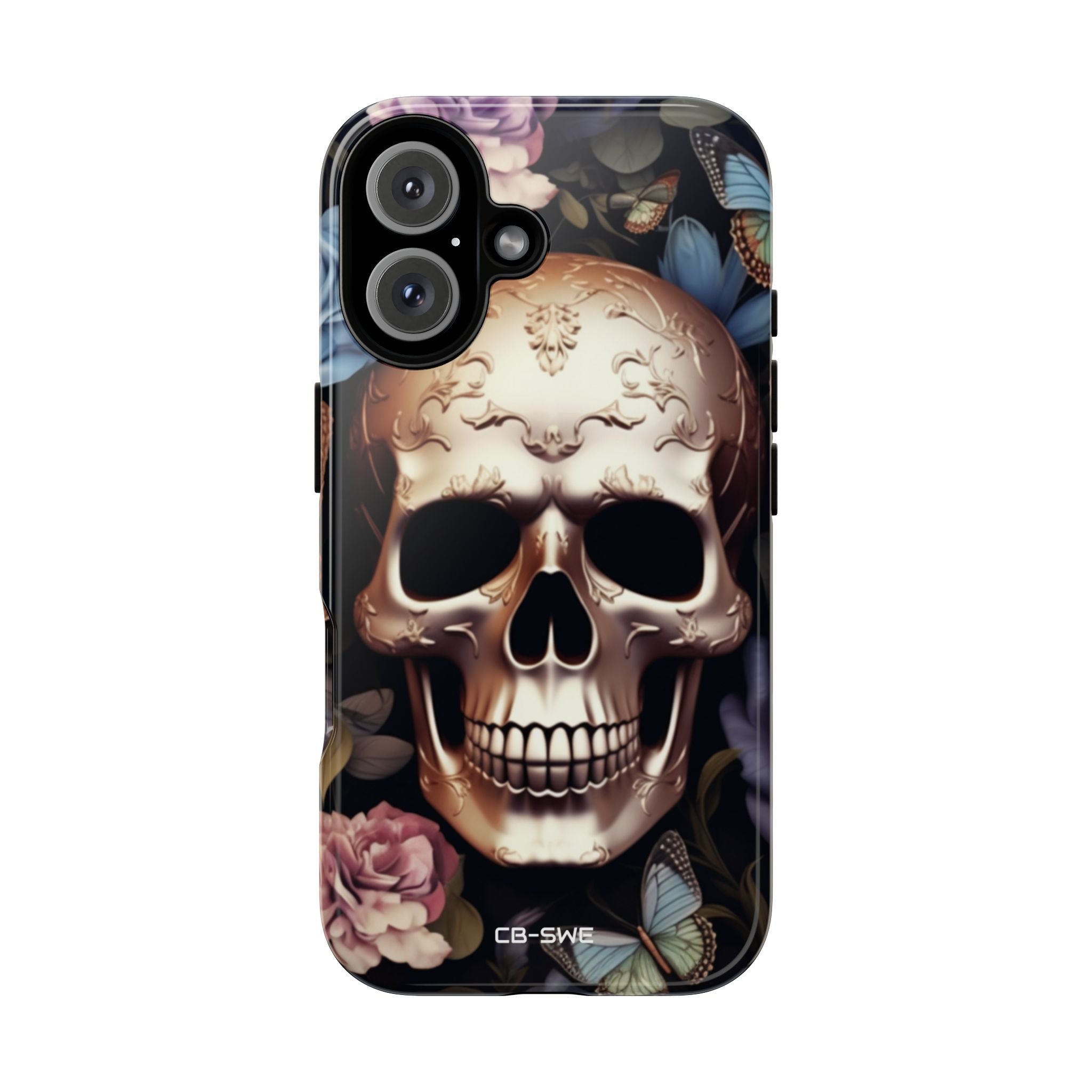Skull Among Blossoms - iPhone Case