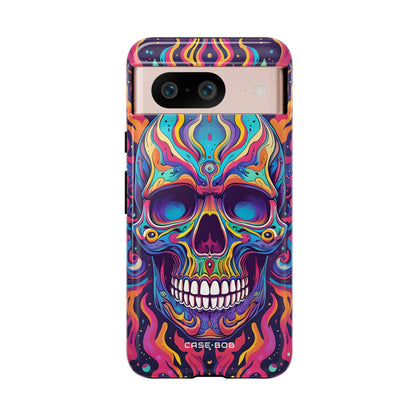 Flaming Skull Google Pixel 8 Case - Tough