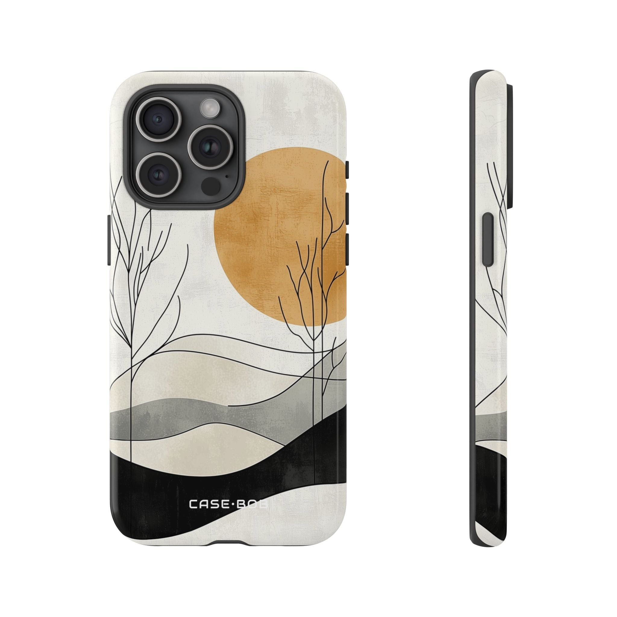 Orange Halo iPhone 15 Pro Max Case - Tough