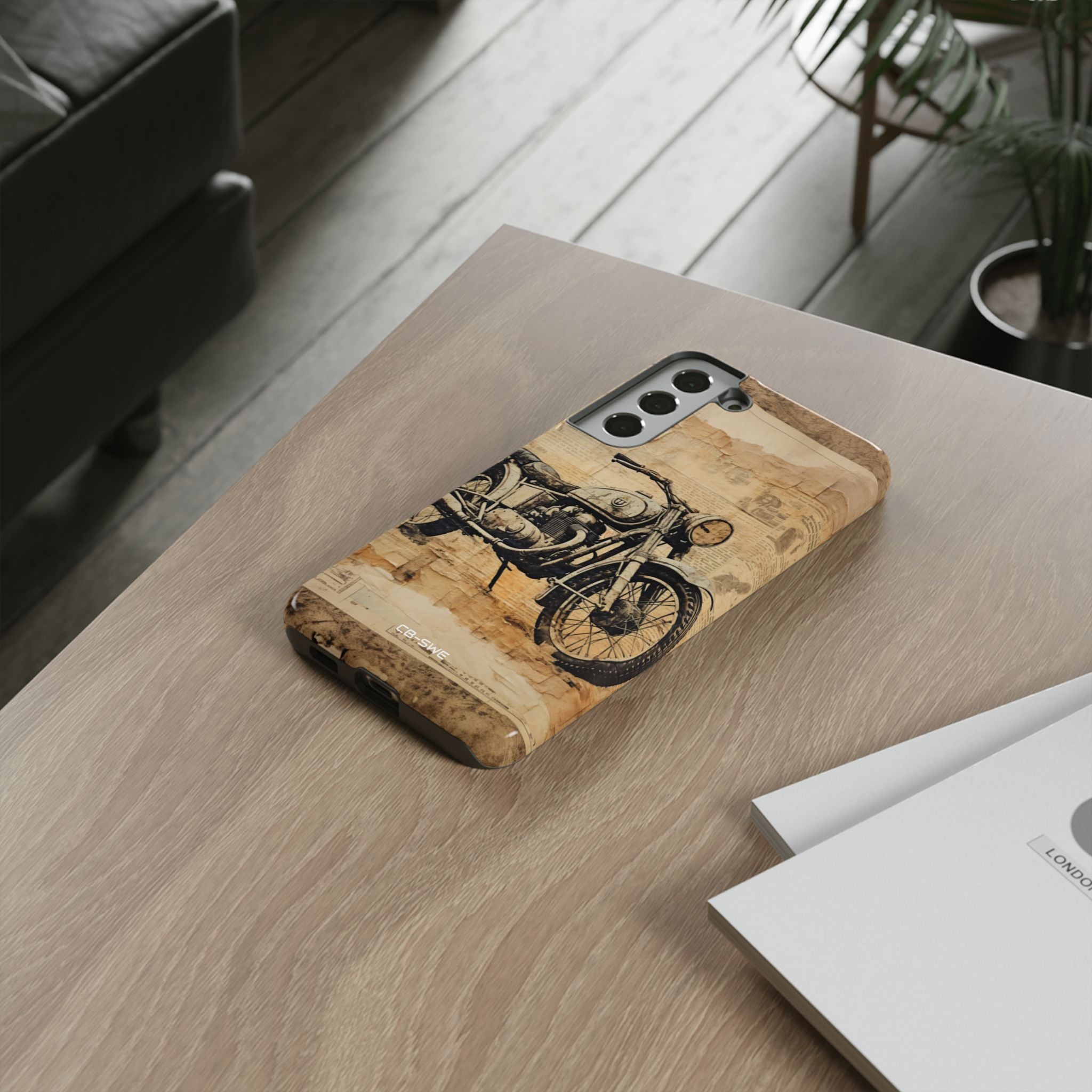 Vintage Motorcycle Collage - Samsung Case