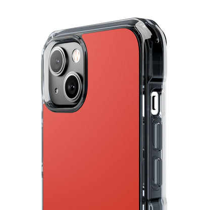 Cinnabar Red - Clear Impact Case for iPhone