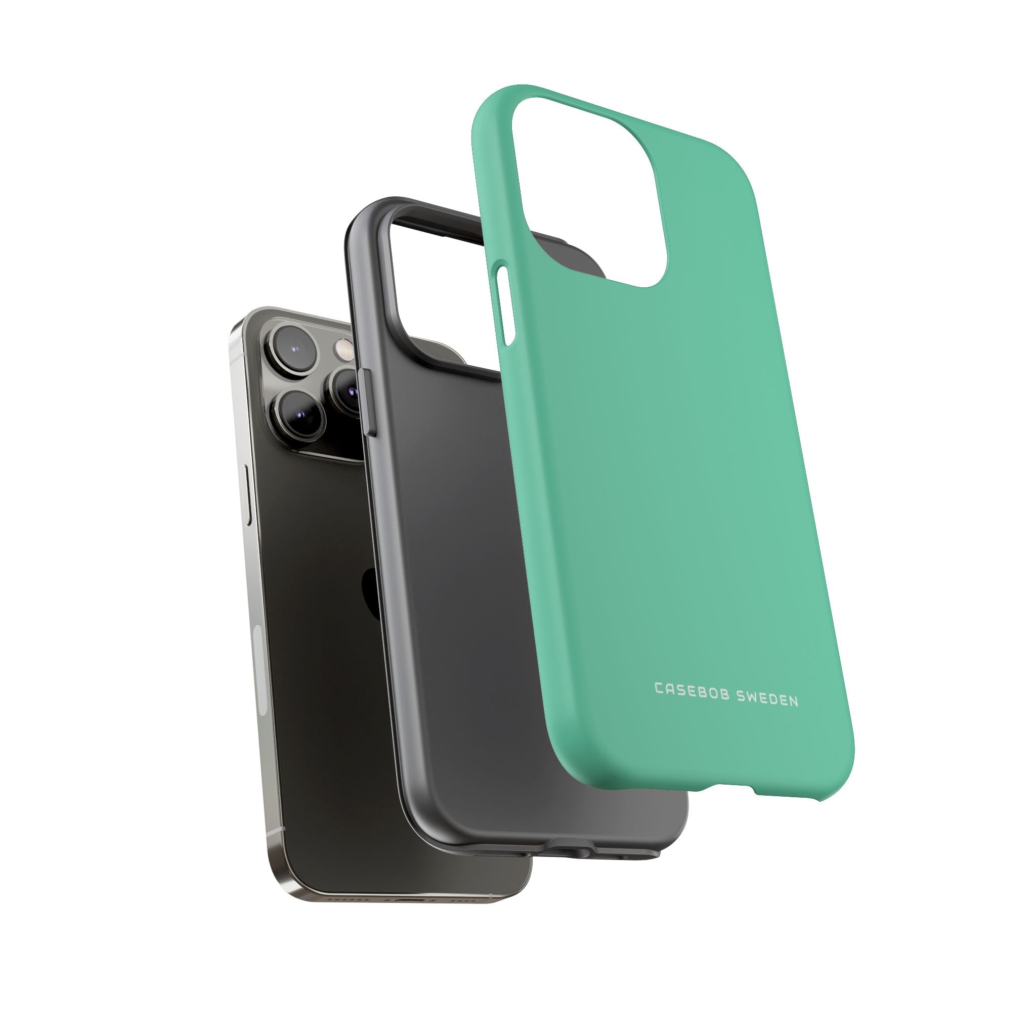 Mittleres Aquamarinblaues iPhone 14 - Robuste Handyhülle