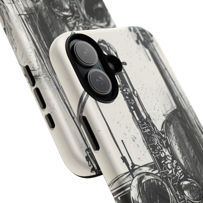 Jazz Instrument Line Symphony iPhone 16 | Tough+ Phone Case