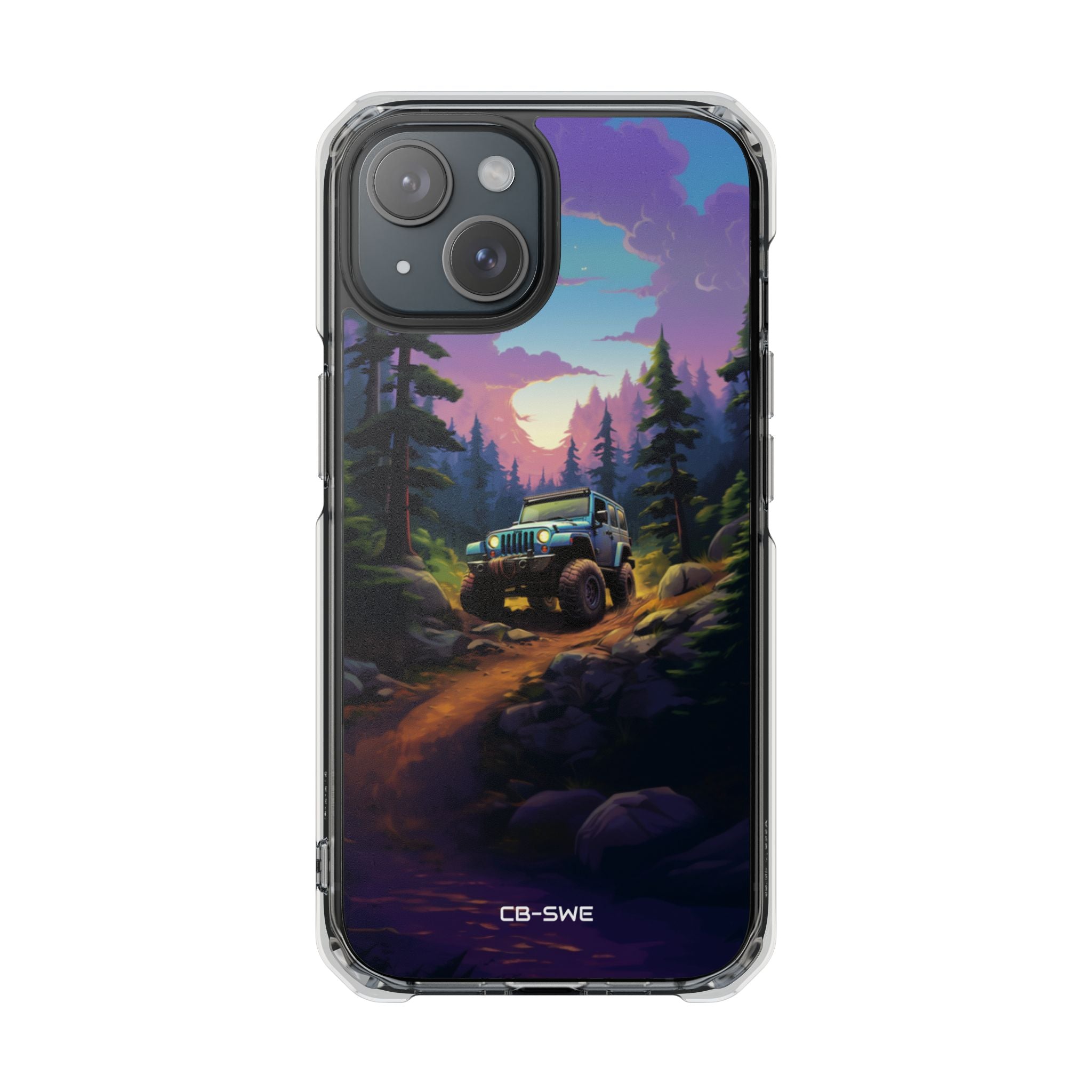 Sunset Forest Drive iPhone Case - Impact