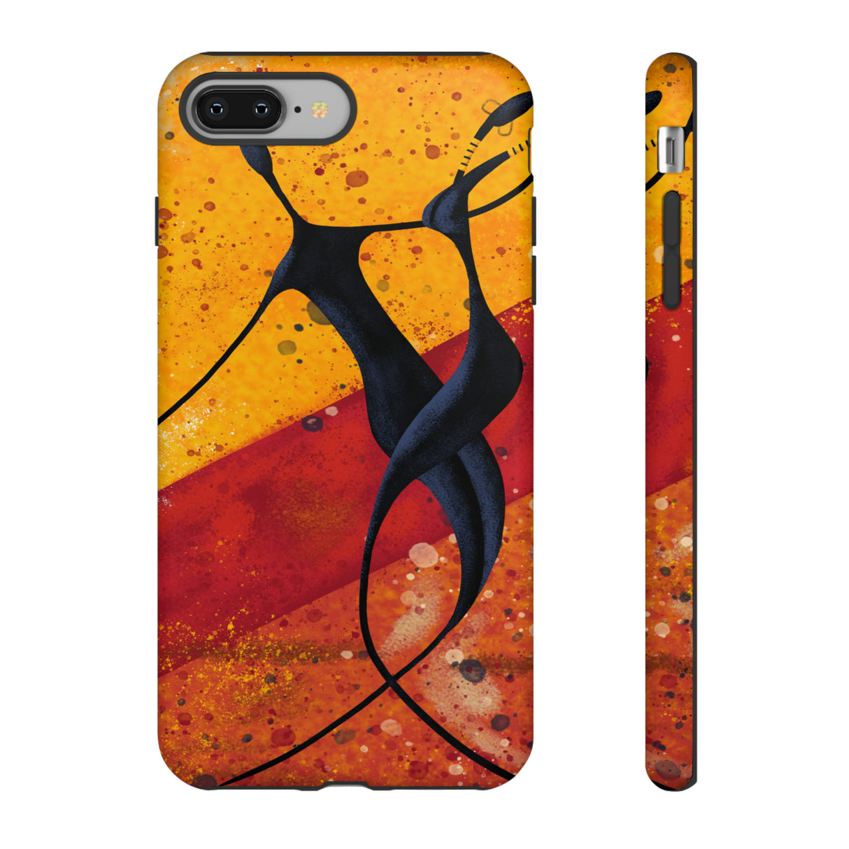 Oil painting - African couple dance - Protective Phone Case