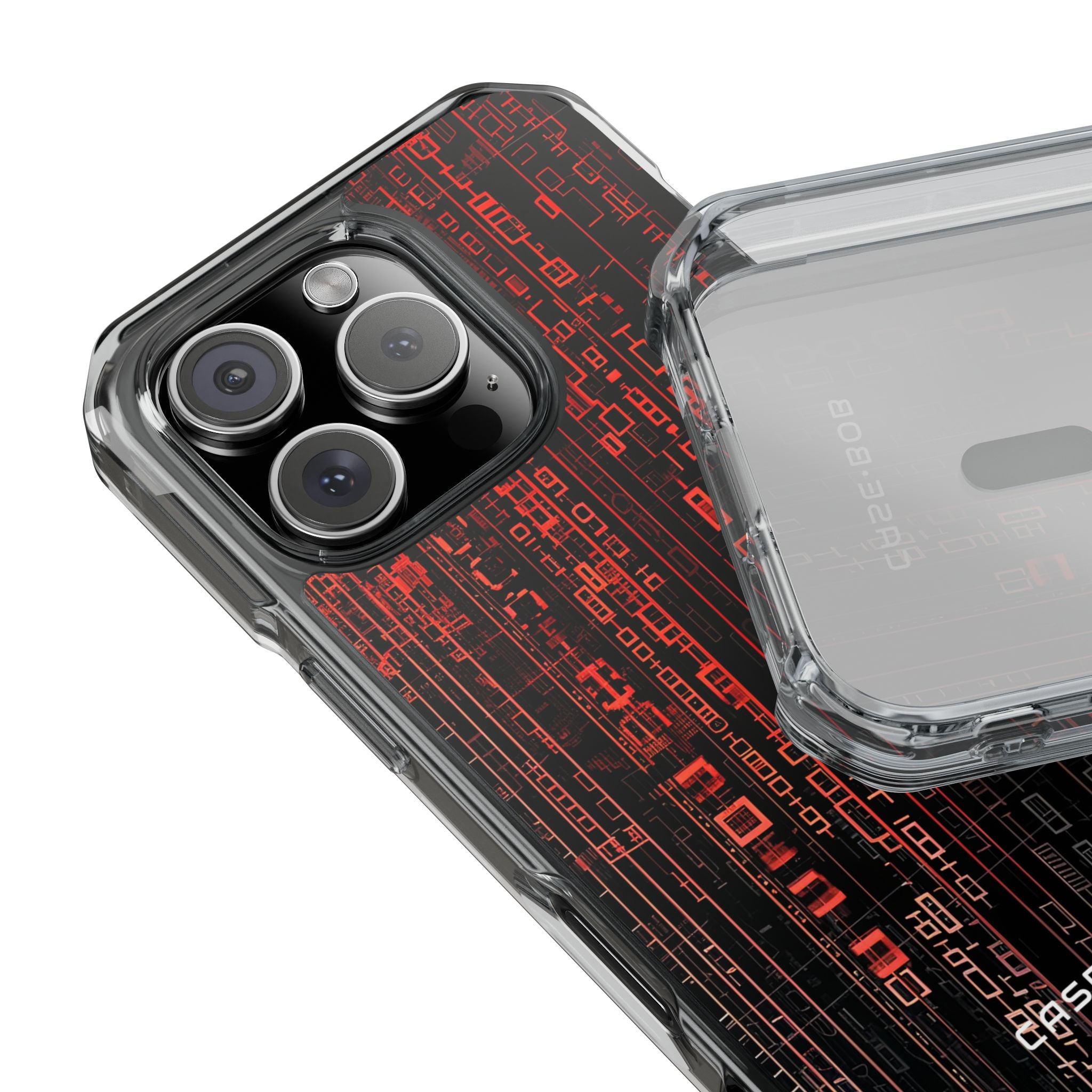 Crimson Glyphs iPhone 16 Pro Case - Impact