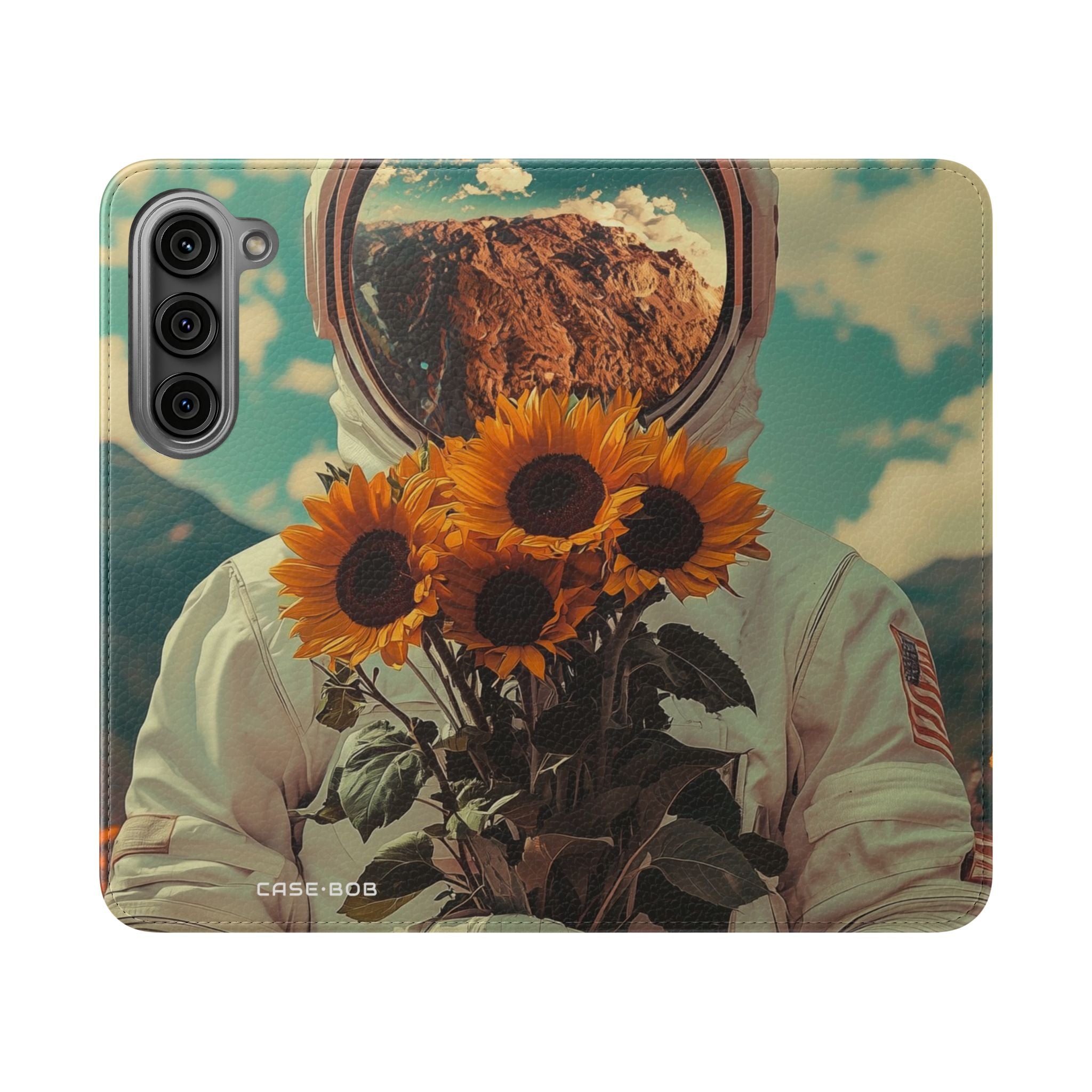 Sunflower Astronaut - Samsung S23 Case - Wallet