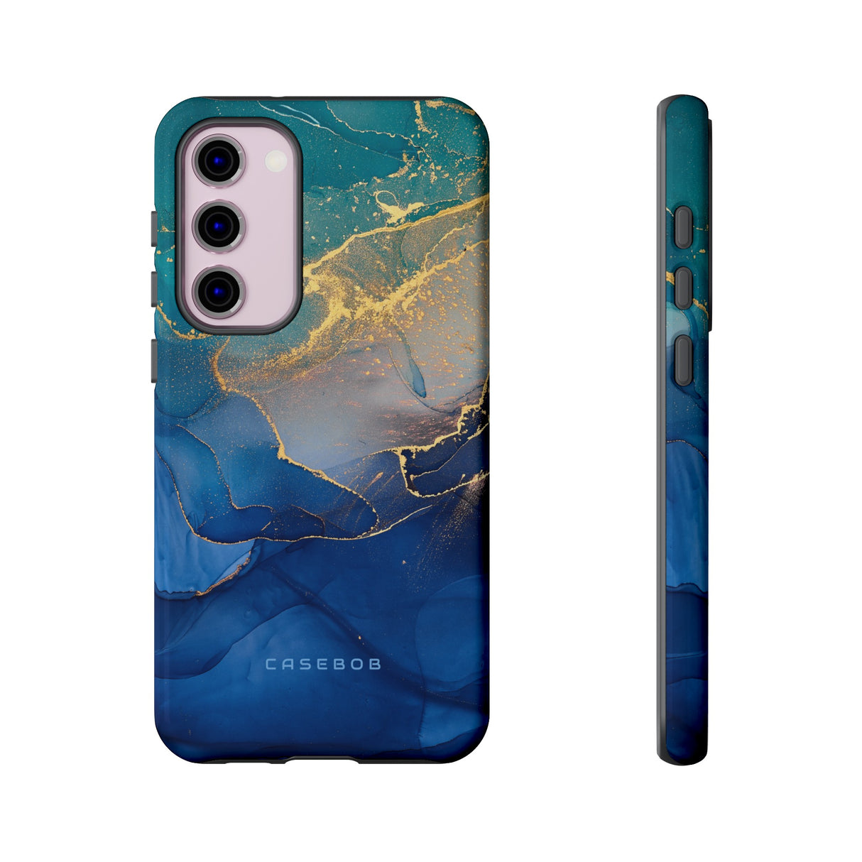 Blue Alcohol Ink - Protective Phone Case