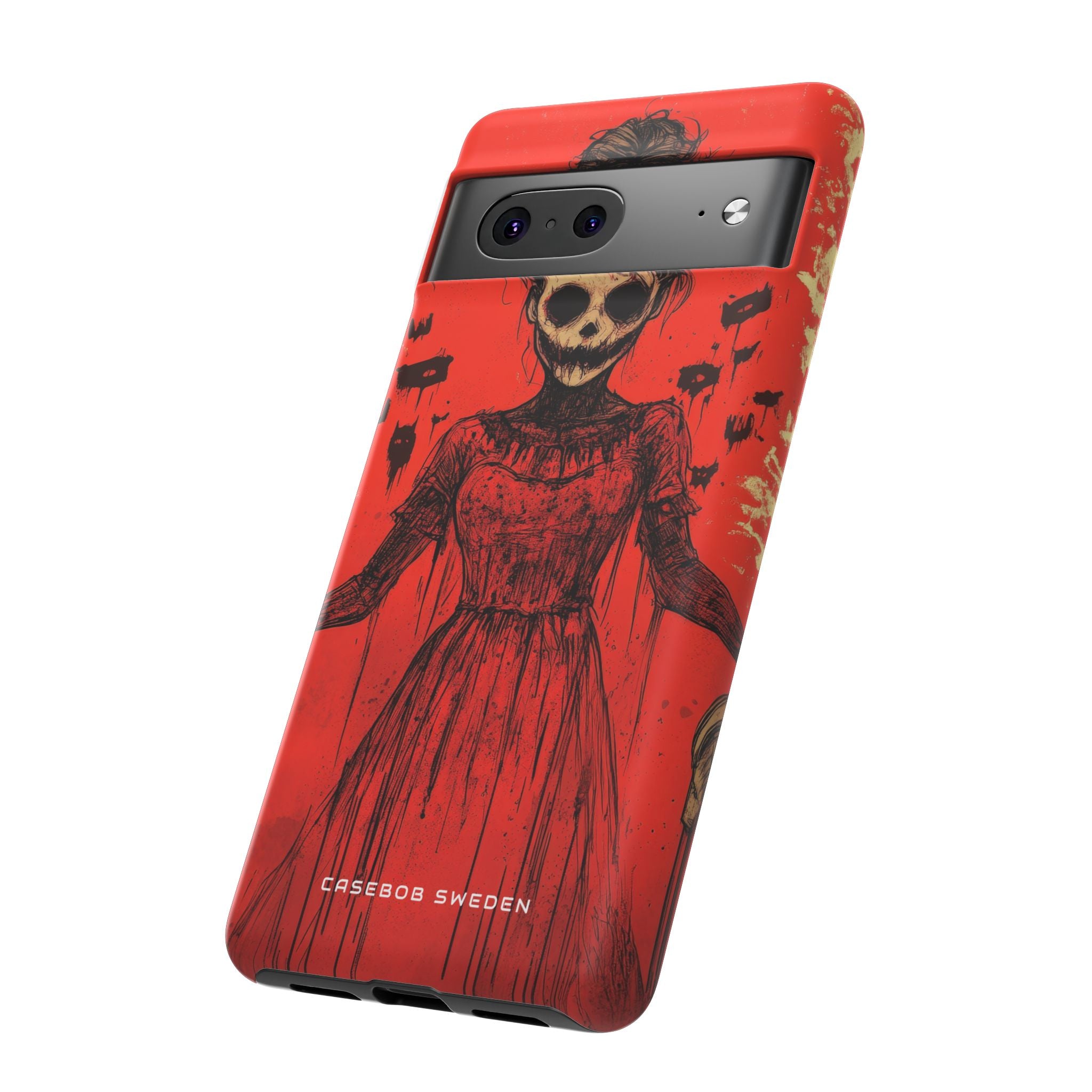 Haunting Scarlet Descent Google Pixel 7 - Tough Phone Case