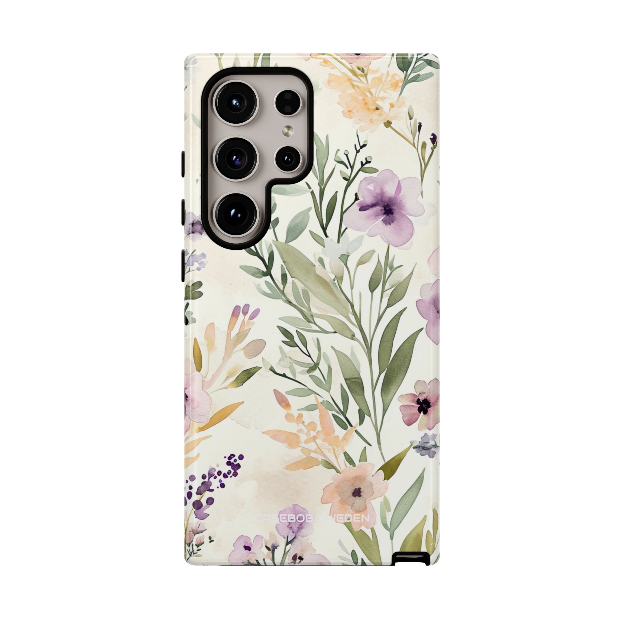 Soft Green Lavender Floral Pattern - Tough Samsung S24 Phone Case