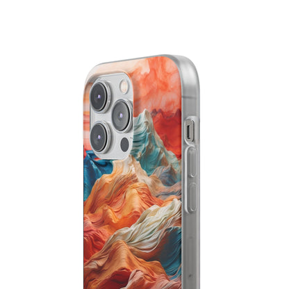 Fabric Peaks Cream iPhone 14 Pro Case - Soft