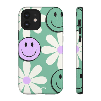 Playful Retro Blooms - iPhone Case