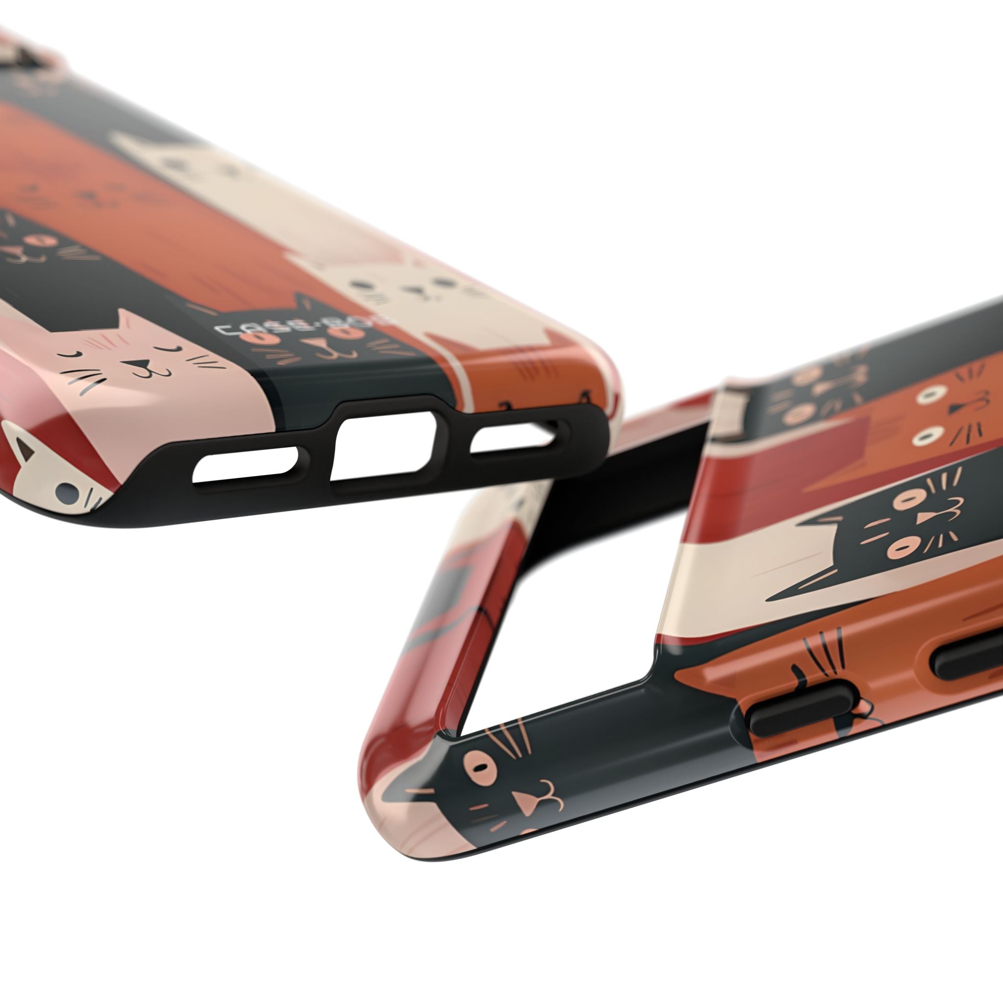 Elongated Cats Black Google Pixel 8 Case - Tough