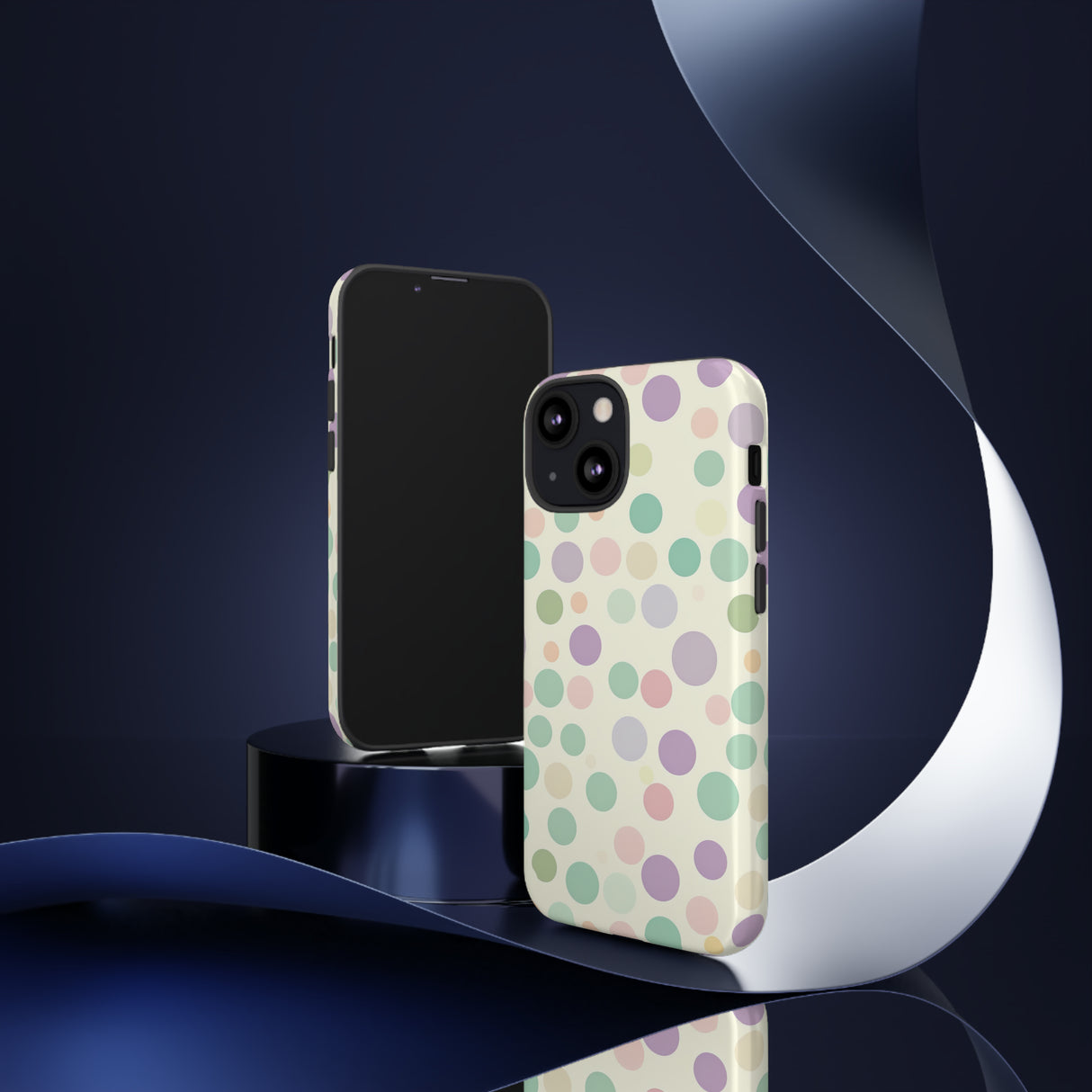 Polka Dot Pastel Harmony - Protective Phone Case