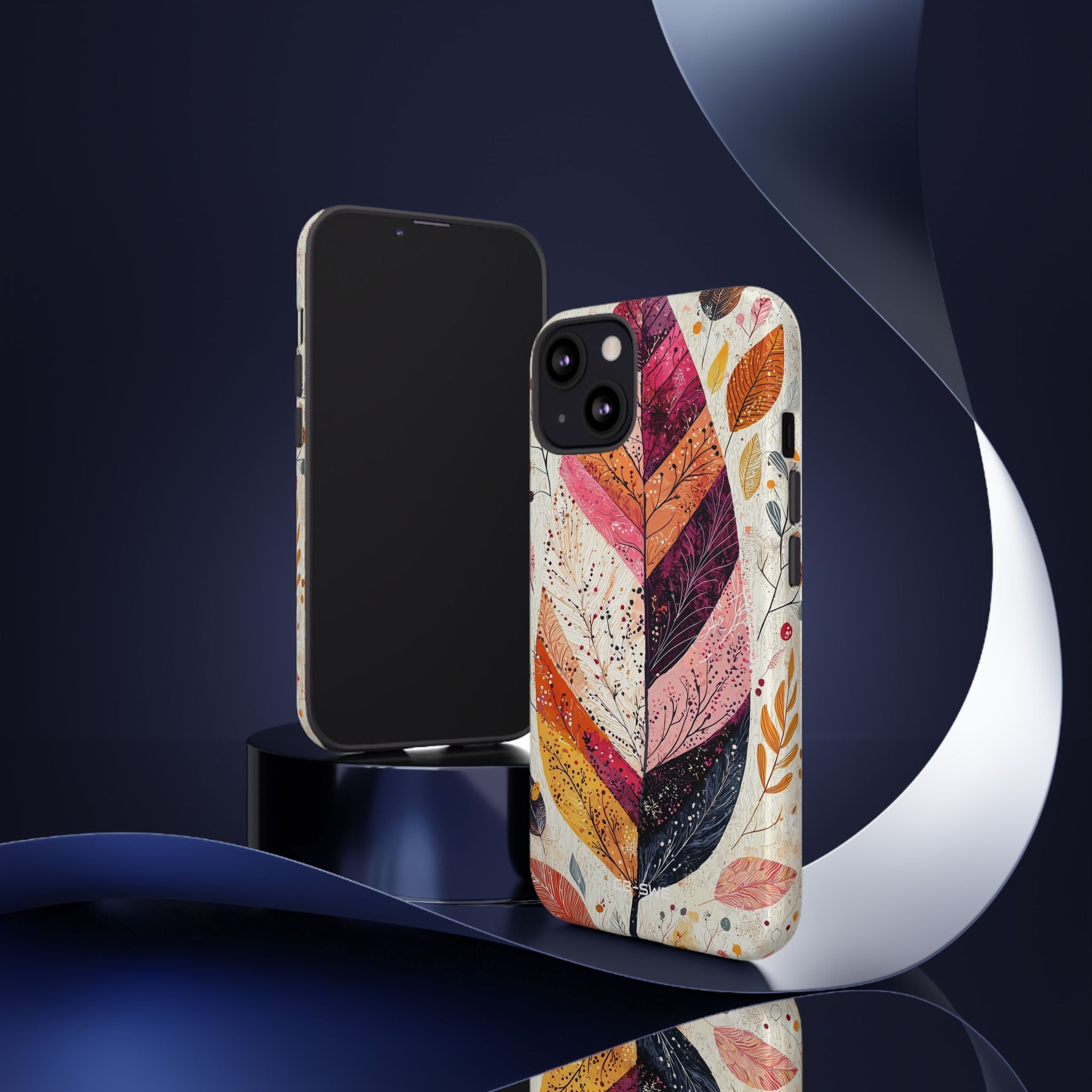 Vibrant Leaves Dance - iPhone Case