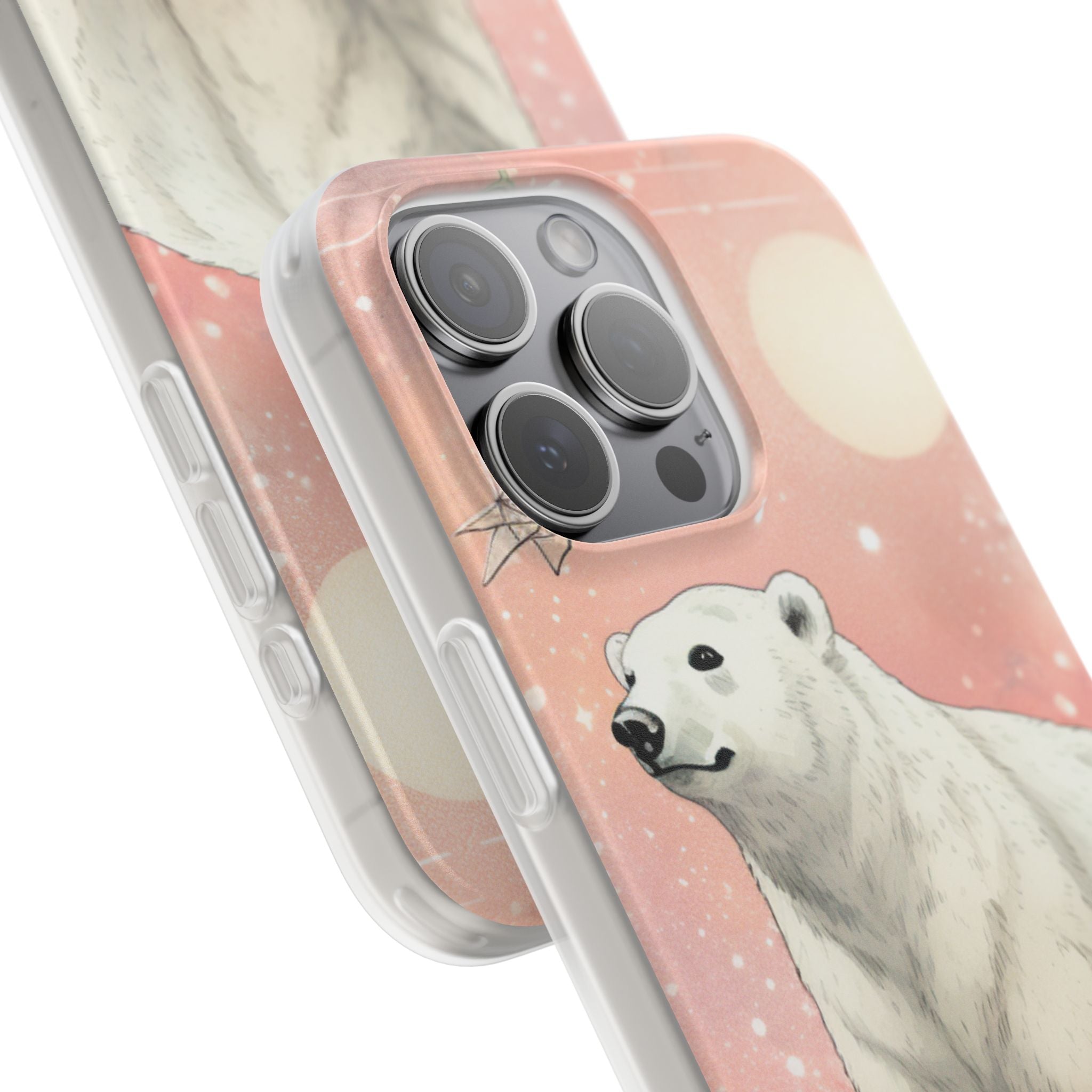 Polar Bear Dream iPhone 15 Pro Max Case - Soft