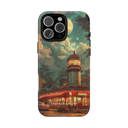 Vintage Moonlit Diner Fantasy iPhone 16 - Tough Phone Case