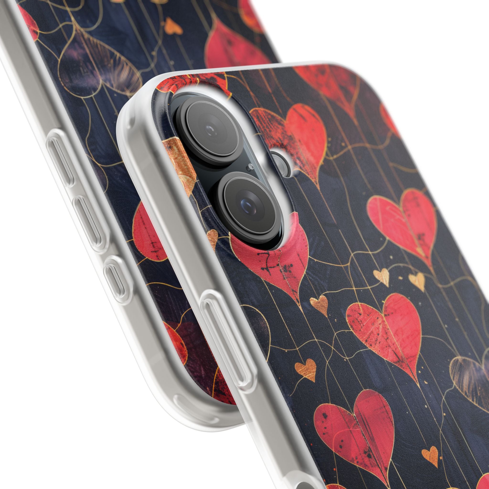 Golden Hearts Network iPhone 16 Case - Soft