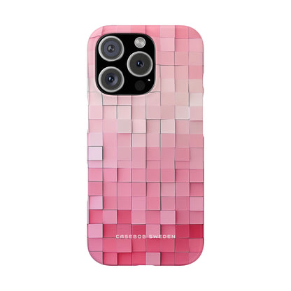 Gradient Pink Mosaic iPhone 16 - Slim Phone Case