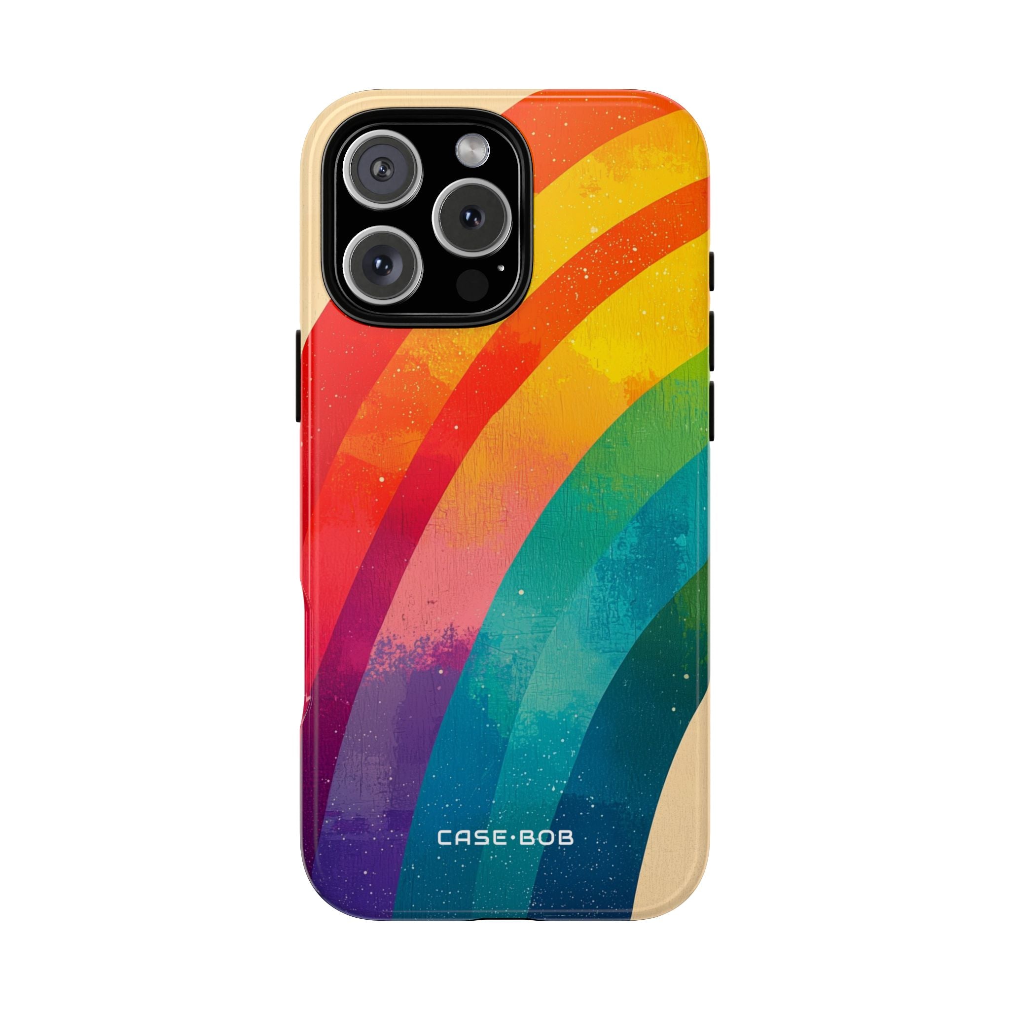 Textured Rainbow Arc iPhone 16 Pro Max Case - Tough