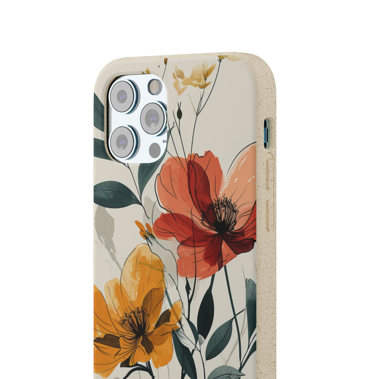 Serene Floral Harmony | Biodegradable Phone Case