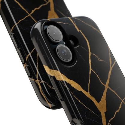 Golden Veins Twist - iPhone Case