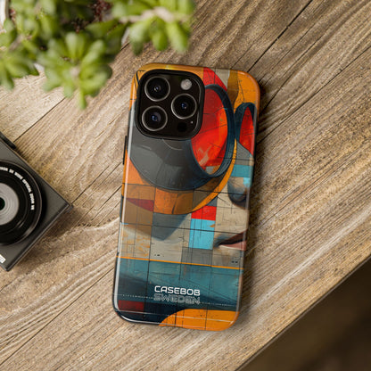Futuristic Cubist Visions iPhone 16 - Tough